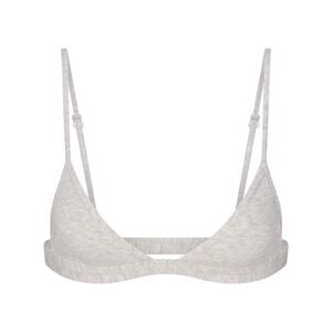 Skims Everyday Cotton Triangle Bralette - New - Light Heather Gray - Small